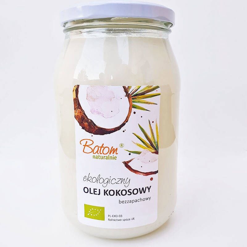Olej kokosowy ekologiczny (bezzapachowy) 900ml